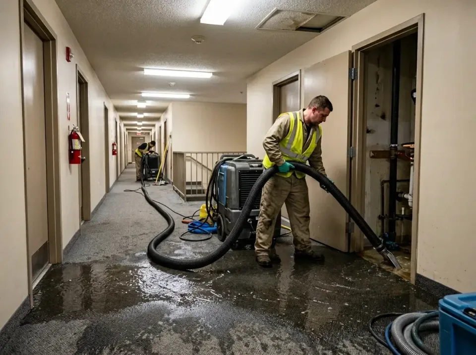 multi-unit-apartment-hallway-f-005 — frequently asked questions, Emergency Burst Pipe Water Extraction & Removal in Haynesvi…